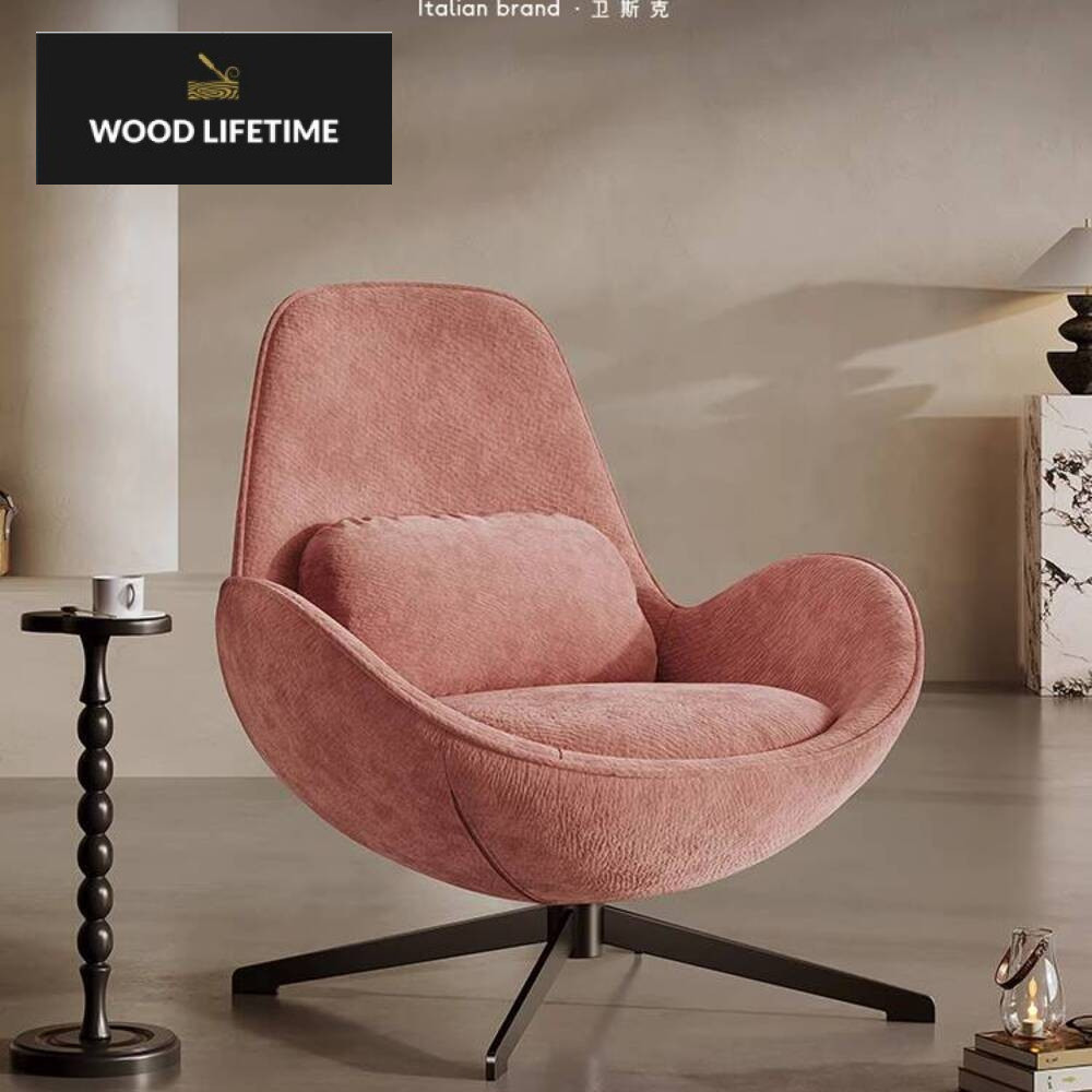 VRSUK Sofa Lazy Egg Chair Italian Light Luxury Living Room Balcony Leisure Reading Rotating Snail Of