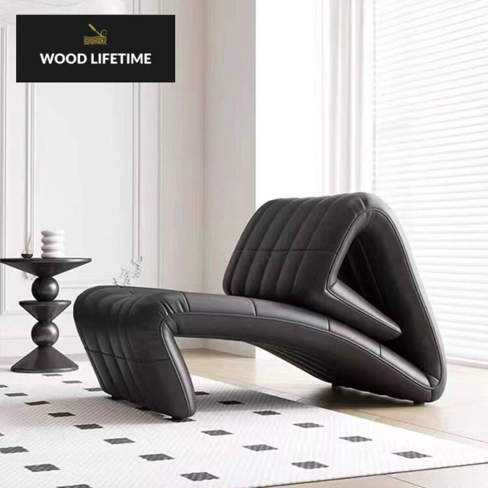 gaya Italia ruang tidur Barcelona tinju sofa mewah balkon tinggi kursi tunggal