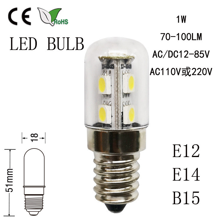 Lampu Dekorasi Dekoratif Dekor Decor  Lampu T18S E12E14 mulut sekrup kecil 12V24V110V220V hitam puti