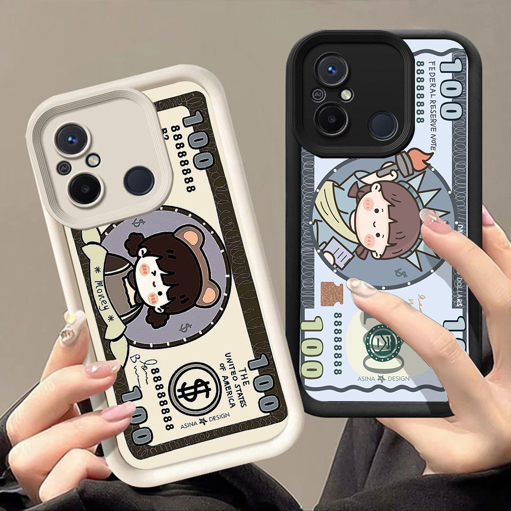 Casing untuk Xiaomi Redmi POCO C55 C31 Note A2 11A 10C A1 9A 7 9C 6A 9T 12C Pro Q-36 Kawaii