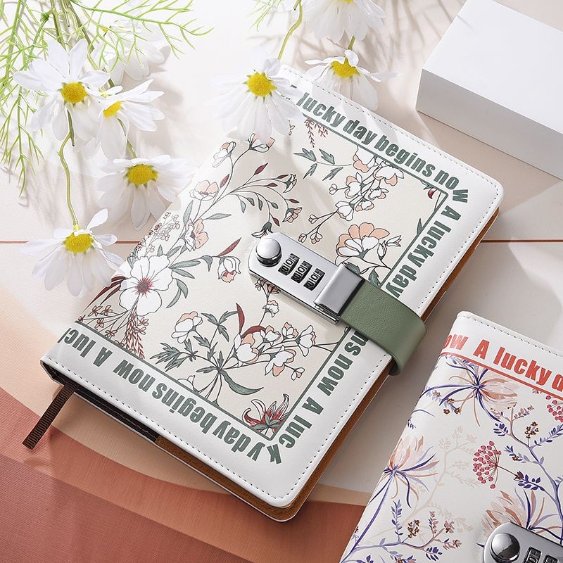 

Buku kata sandi A5 buku harian siswa yang dapat dikunci buku catatan alat tulis catatan tangan bern