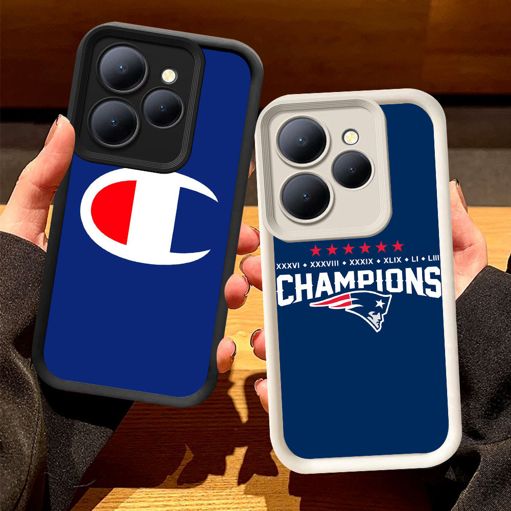 O-12 Champions Casing untuk Tecno ITEL A70 POP Spark 8 Pova 6 GO 2024 20 Pro 5G Hitam dan Putih