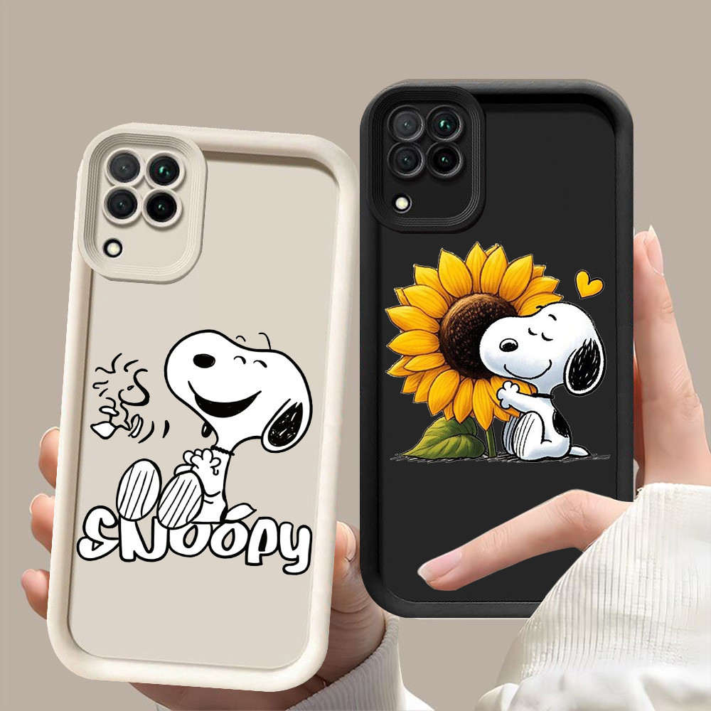 D-14 Snoopy Case Casing untuk Samsung Galaxy J2 J7 A12 J4 J6 A22 Prime Plus Pro 5G