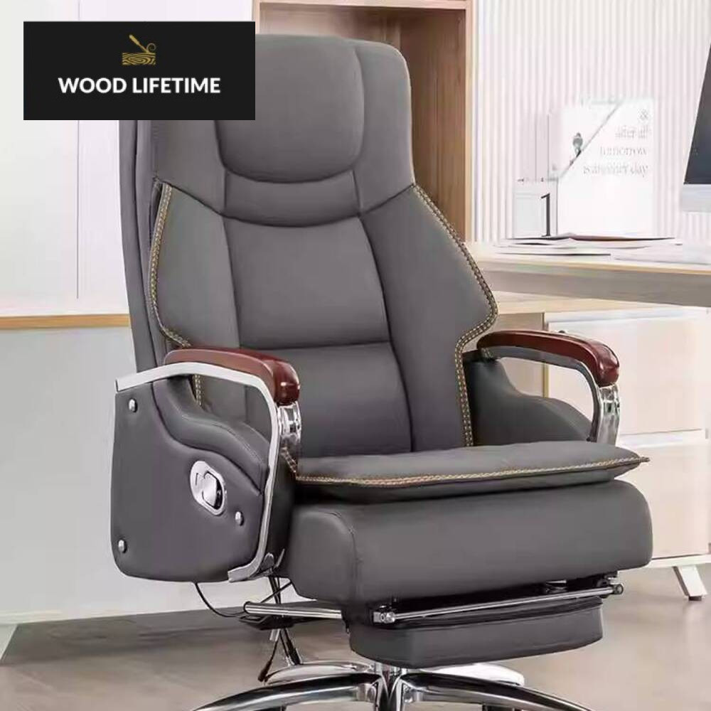 Kursi bos kulit, bisnis, komputer berbaring, sofa rumah, kursi kantor sedentary nyaman