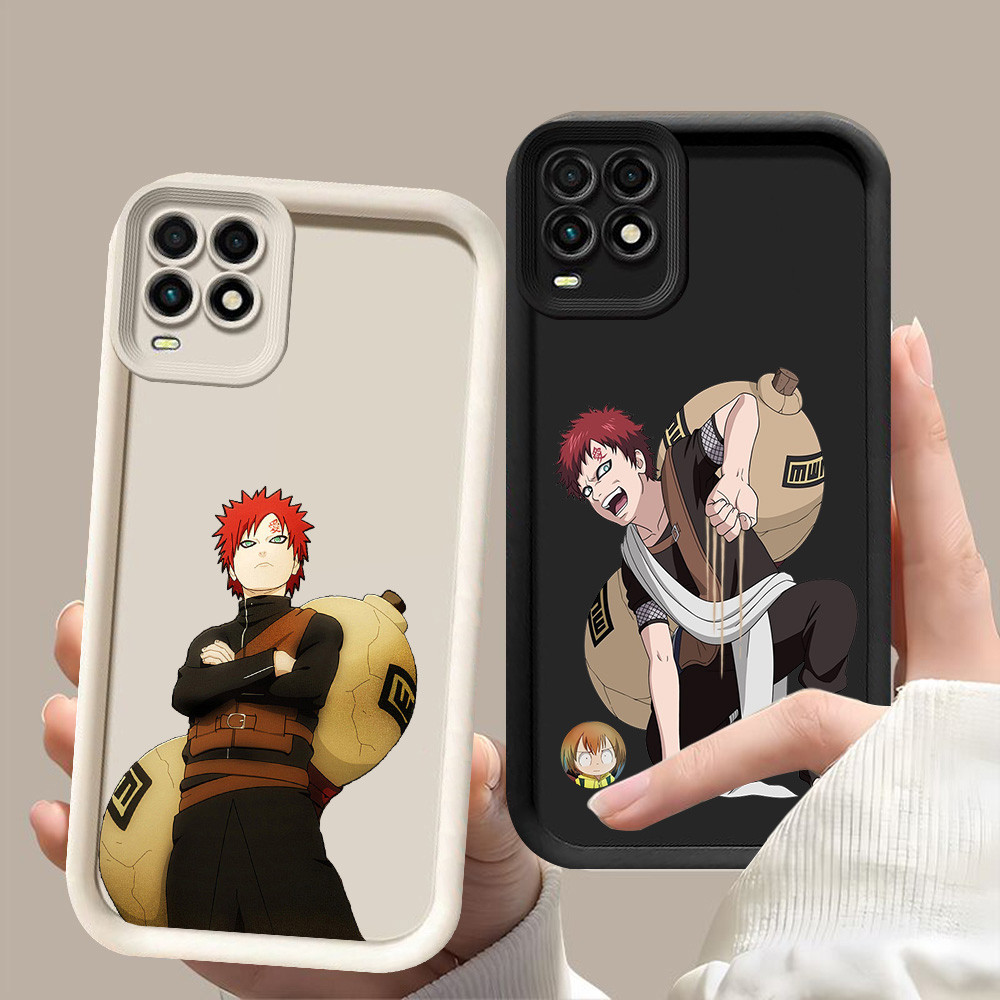 D-39 Naruto Gaara Case Hitam Putih Casing untuk OPPO A54 Realme 8 8S Pro 5G