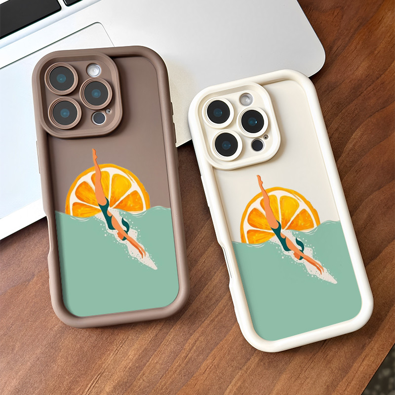 Casing Pelindung Perenang Wanita untuk Oppo A15 A16 A17 A12 A11S A18 A31 A33 A38 A53 A54 A55 A57E A5