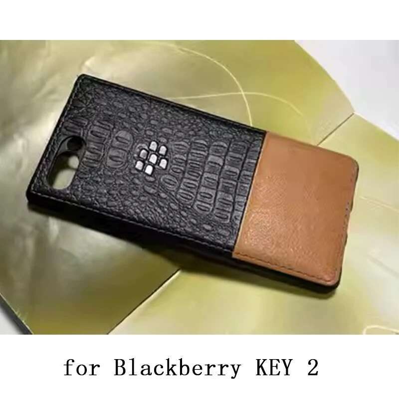 Casing na Kulit Asli Original KEY 2 Carcasa Fashion Penutup Ponsel untuk Blackberry KEY2 Funda
