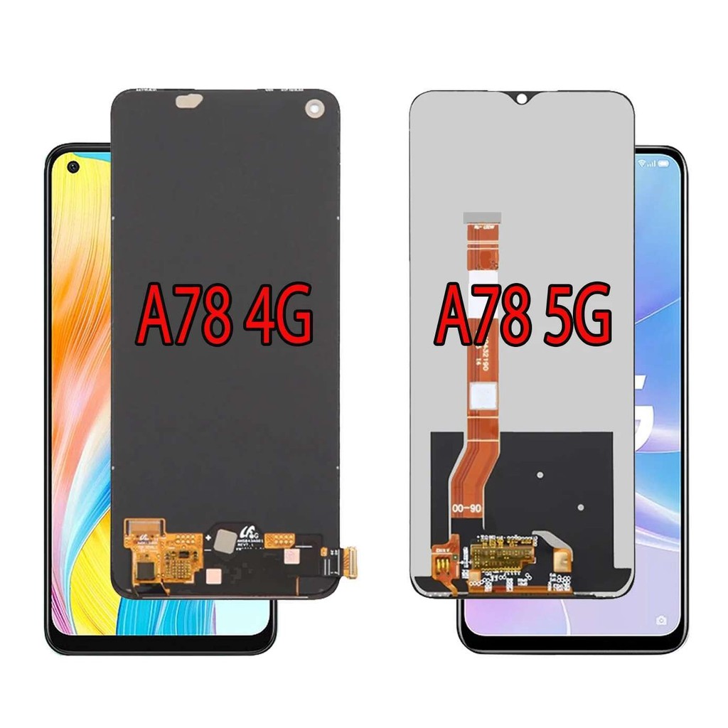 Kualitas Tinggi AMOLED 4G C2565 Untuk Oppo 5G C2483 C2495 LCD A78 Layar Sentuh Panel
