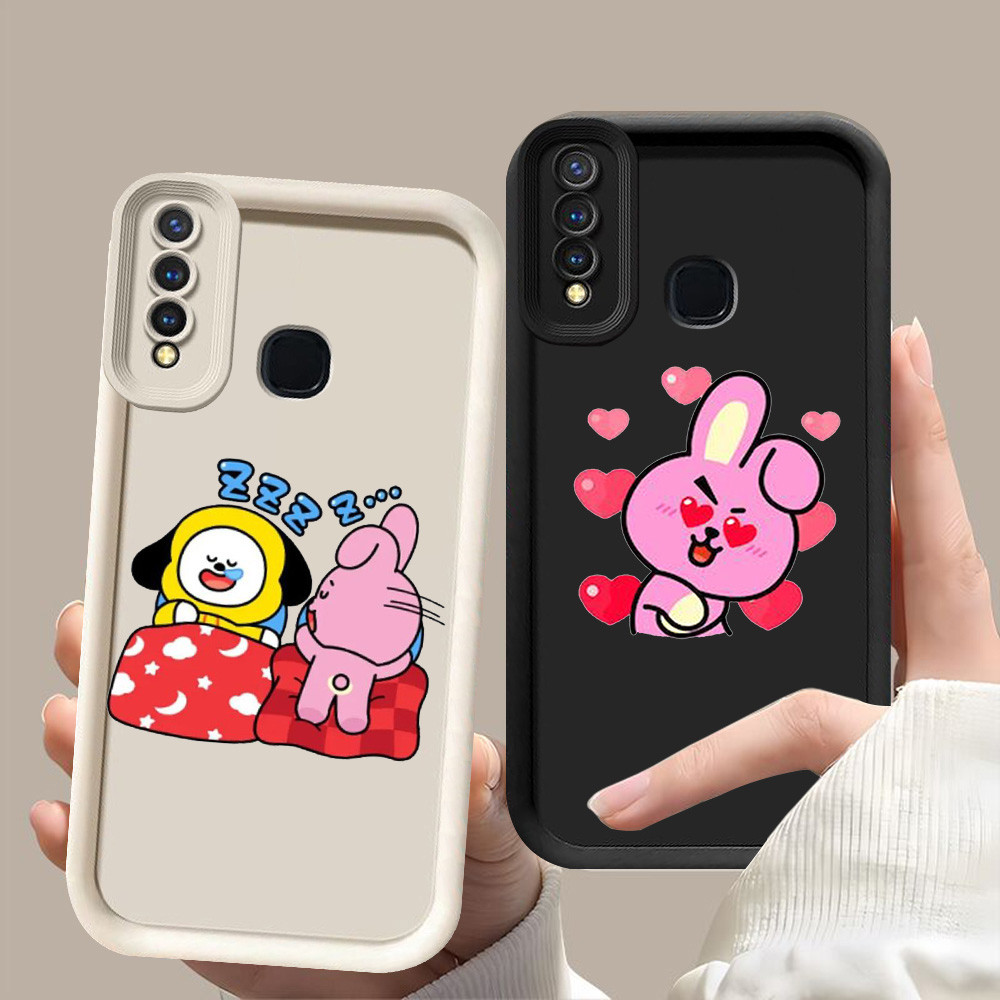 D-59 BT21 Cooky Case Casing untuk VIVO Y50 Y30i Y12 V9 Y30 Z1 Y19 Y17 Y15 Pro