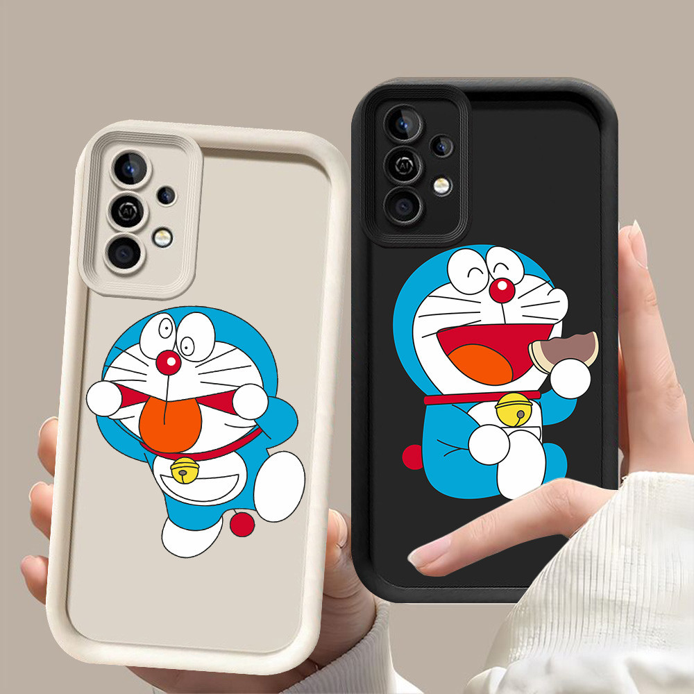 D-12 Doraemon Case Casing untuk Samsung Galaxy A52 A73 A35 A53 A52S A72 A25 A36 A56 S25 Ultra 5G