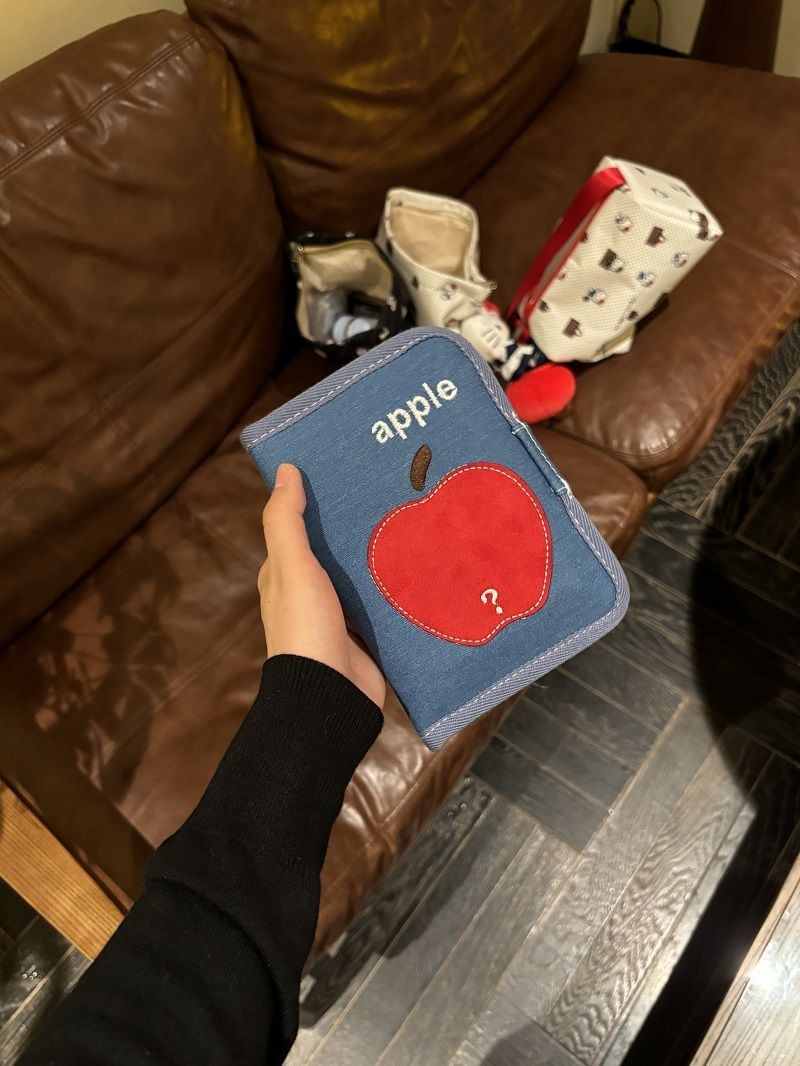 

Denim Apple Paspor Bag Tas Sertifikat Praktis Portable Portabel Multi-Function Card Tas Travel Tas Penyimpanan Tiket Ud