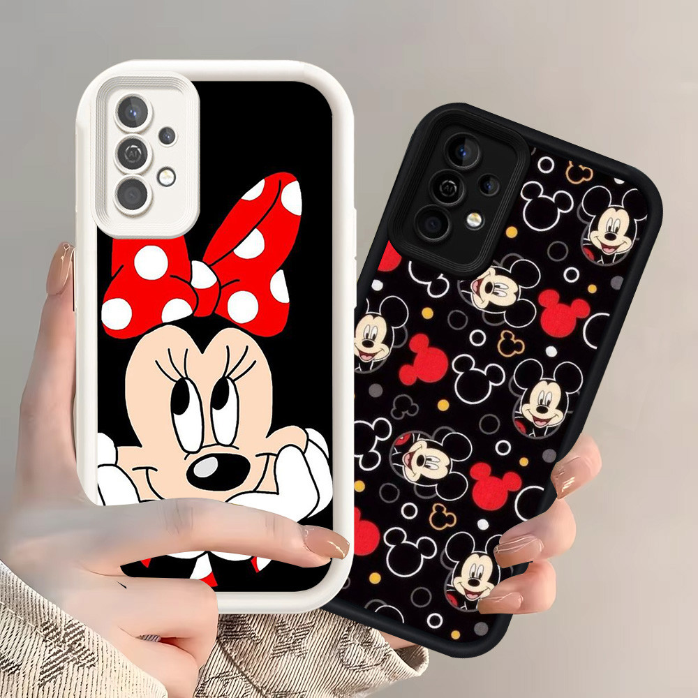 Z-23 Mickey Minnie Mouse Putih Hitam Casing untuk Samsung Galaxy A52 A73 A53 A52S A72 S25 Ultra A36 