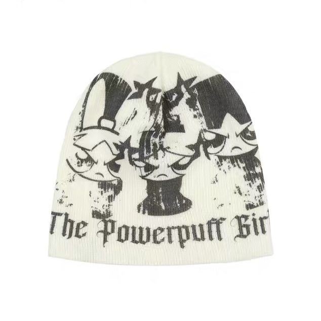 NASTY FANCY CLUB Powerpuff Girls topi rajutan beanie retak