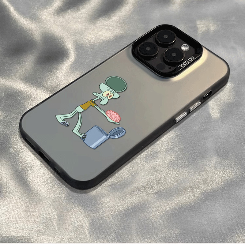 CYK1126 Squidward case iPhone seri Kompatibel untuk case hp iPhone 11 12 13 14 15 pro promax casing 