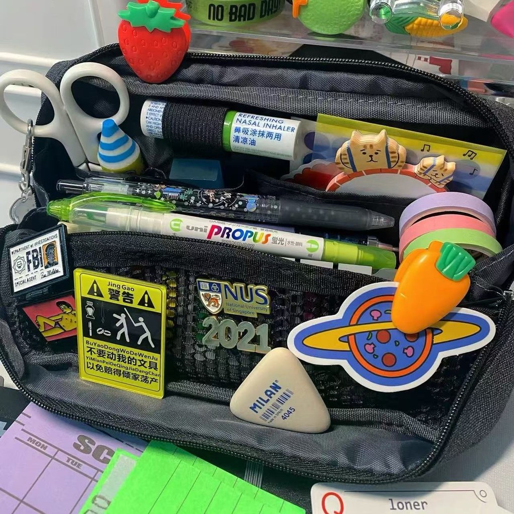

Japan's KOKUYO KOKUYO Large-capacity HACO Pencil Case For Junior Primary School Students Can Stand Limited Stationery Storage Bag