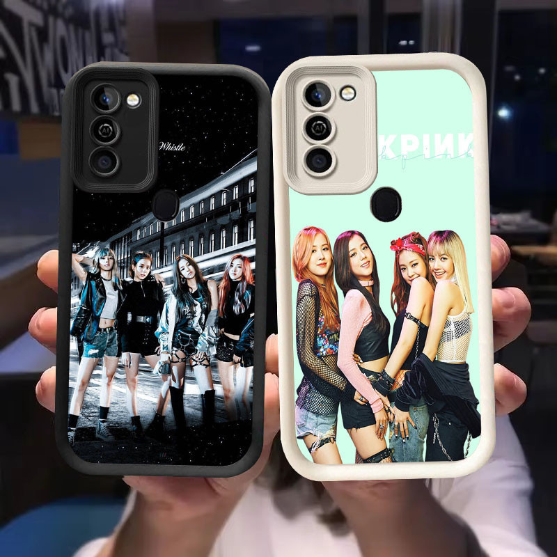 O-18 BLACKPINK Casing untuk Samsung Galaxy A11 A10S M21 A20S M30S A21S A20 M11 Hitam dan Putih