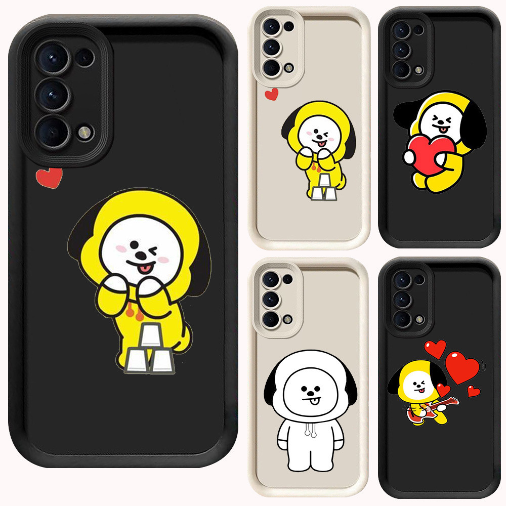 D-34 BT21 Chimmy Case Hitam Putih Casing untuk Samsung Galaxy A31 S20 S21 FE A51 A71