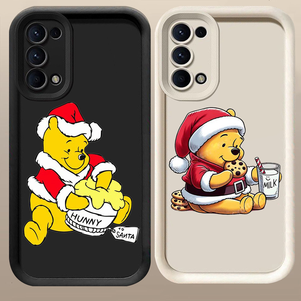 D-67 Pooh Christmas Case Hitam Putih Casing untuk Samsung Galaxy A31 S20 S21 FE A51 A71