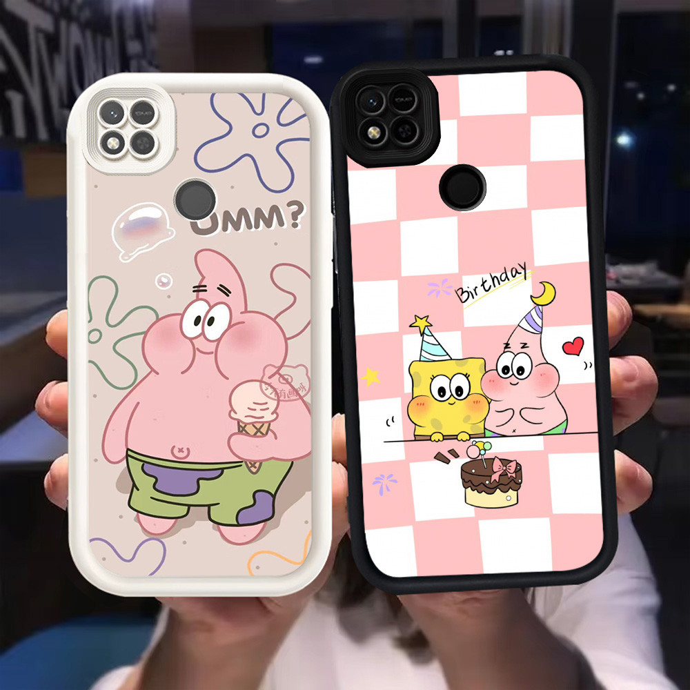 Z-44 SpongeBob Putih Hitam Casing untuk Realme Narzo 20 30A C21 C25Y C21Y Case
