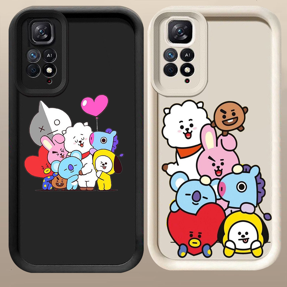 D-48 BT21 Case Casing untuk Xiaomi Redmi Note 11S 11 11T SE Pro 5G