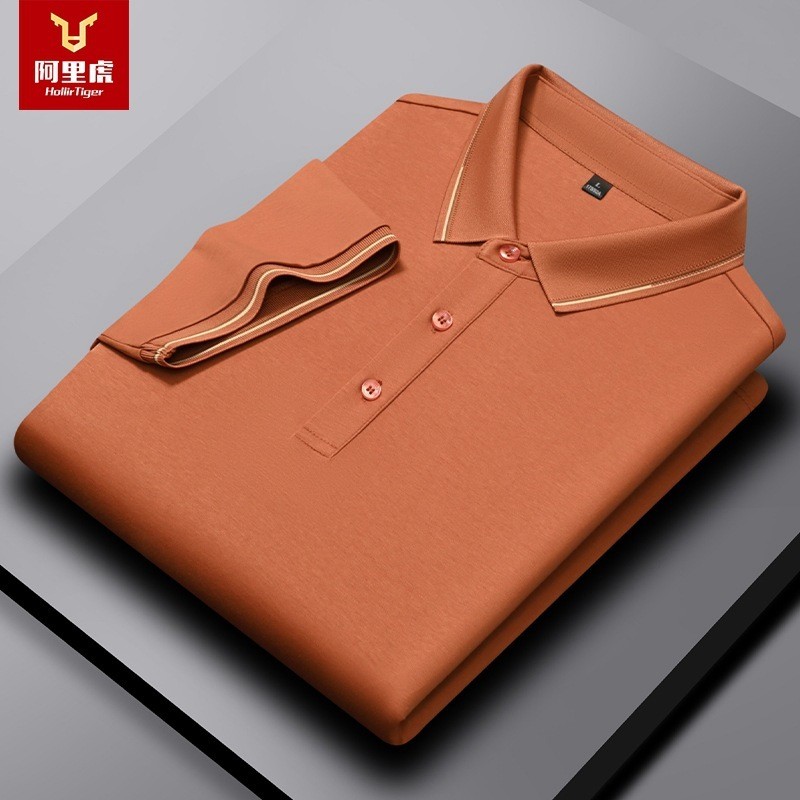 Ari Tiger musim panas baru cair amoniak kain katun velvet gulung warna murni kasual tipis lengan pen