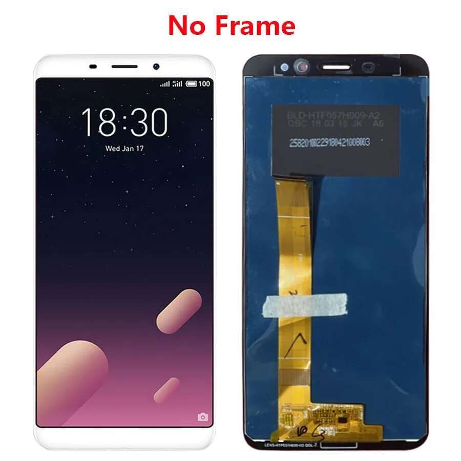 Meizu Untuk M6S Meilan Mblu S6 M712H M712Q LCD Display layar sentuh Digitizer Assembly 5.7" 5.7"