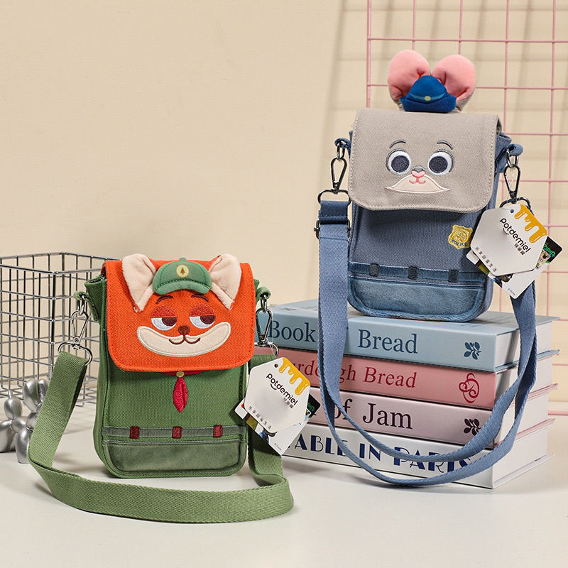 Disney Genuine Authorized Zootopia Judy Nick New Cute Mobile Phone Bag Cute Cross Body Bag