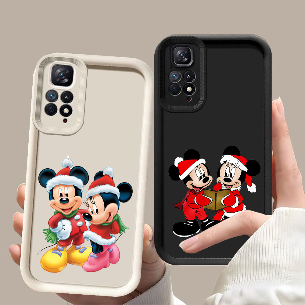 D-93 Christmas Mickey Case Casing untuk Xiaomi Redmi Note 11S 11 11T SE Pro 5G