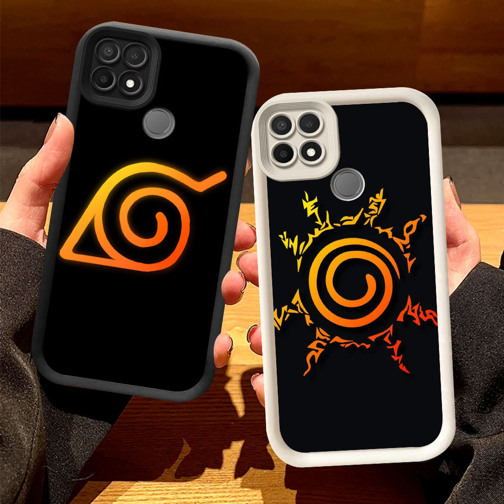 O-63 Anime Naruto Casing untuk Realme Narzo C21Y 20 30A C21 C25Y Hitam dan Putih