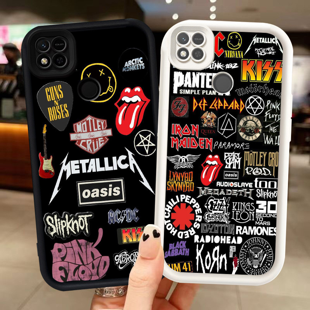Z-48 Rock Band Putih Hitam Casing untuk Realme Narzo 20 30A C21 C25Y C21Y Case