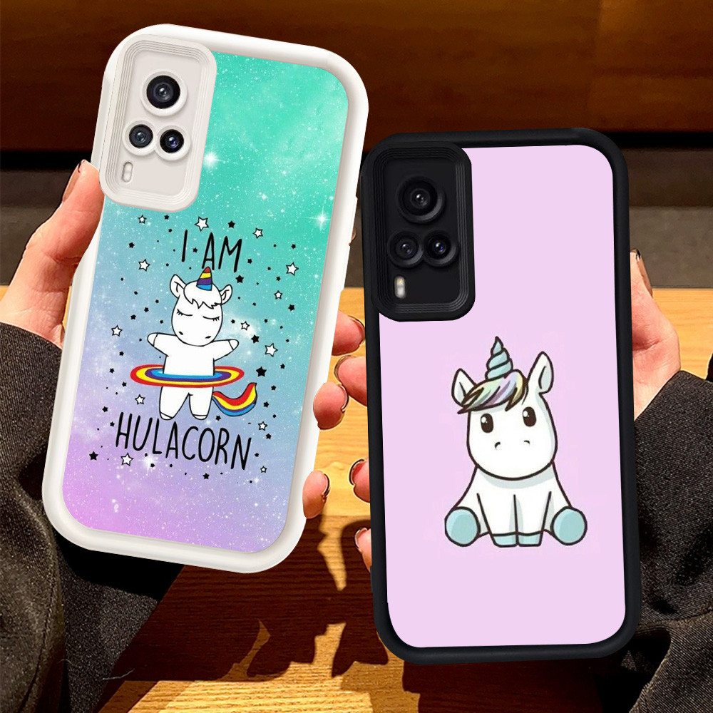 R-30 Cute Unicorn Case Casing untuk VIVO Y51A Y31 Y73 Y33 Y53s V21E V21 Y51S Y51 5G