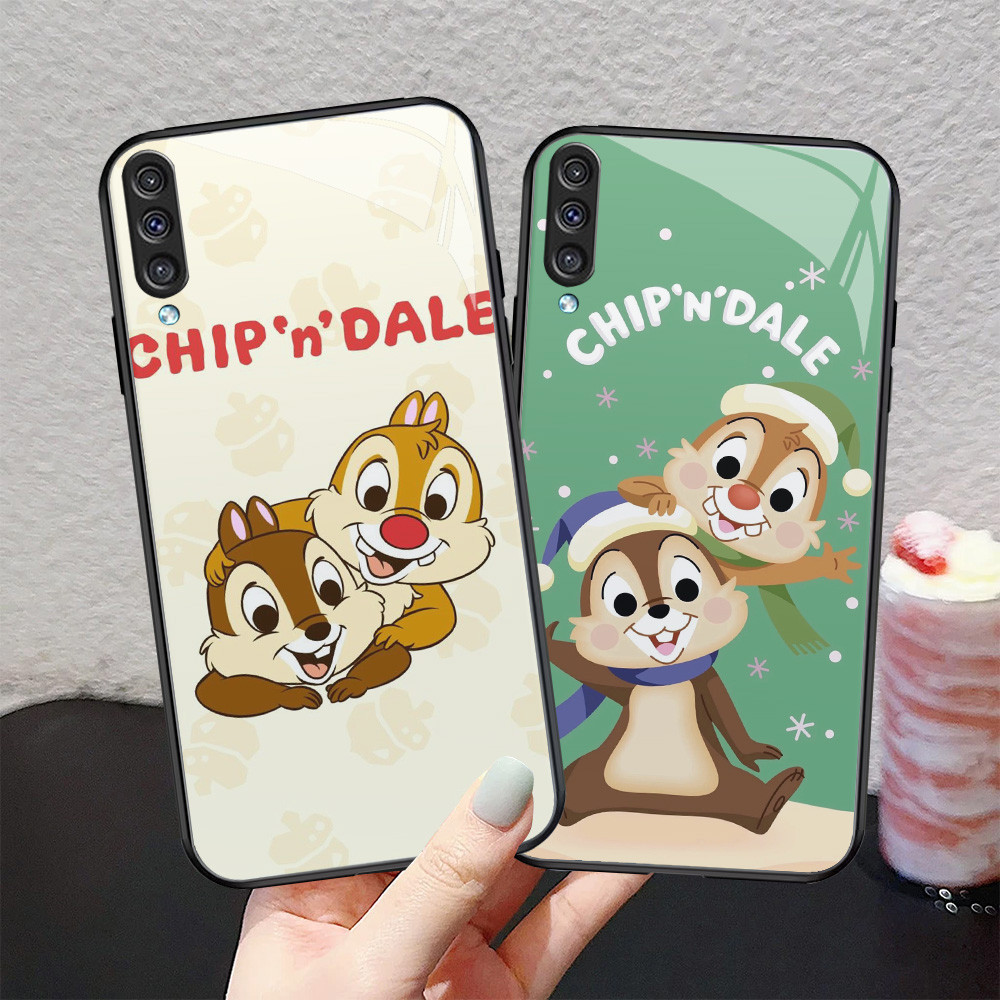 R-139 Chip and Dale Kaca Casing untuk Samsung Galaxy M30S A70S A50 M21 M30 A7 A70 Note 10 Plus Pro