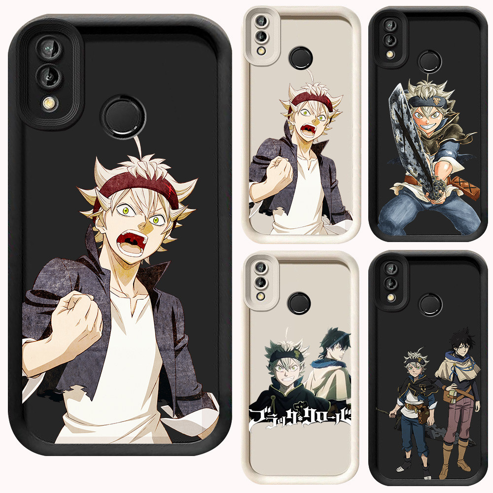 D-58 Black Clover Case Hitam Putih Casing untuk VIVO Y91i Y91C Y91 Y93 V15 Y95