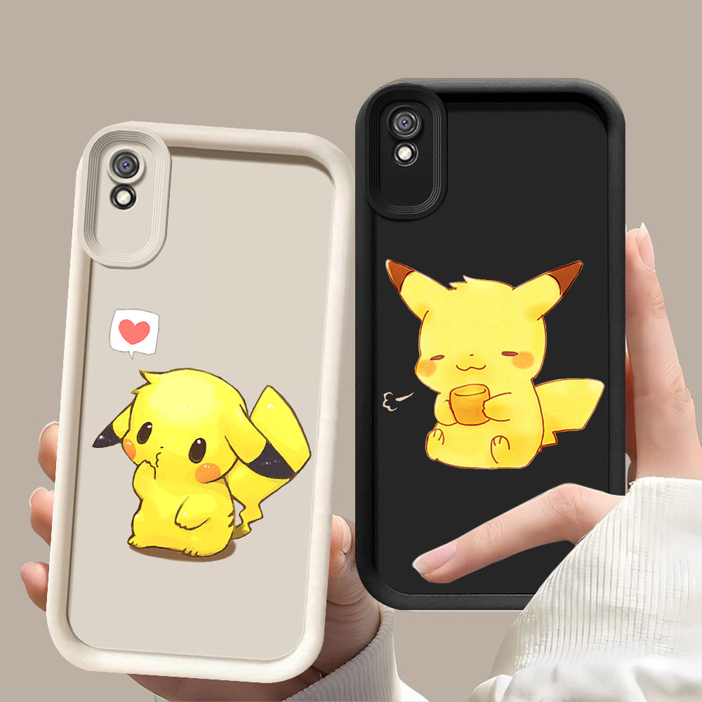 D-96 Cute Pikachu Case Casing untuk Xiaomi POCO M3 Redmi Note 6A 9A 7 9T Pro
