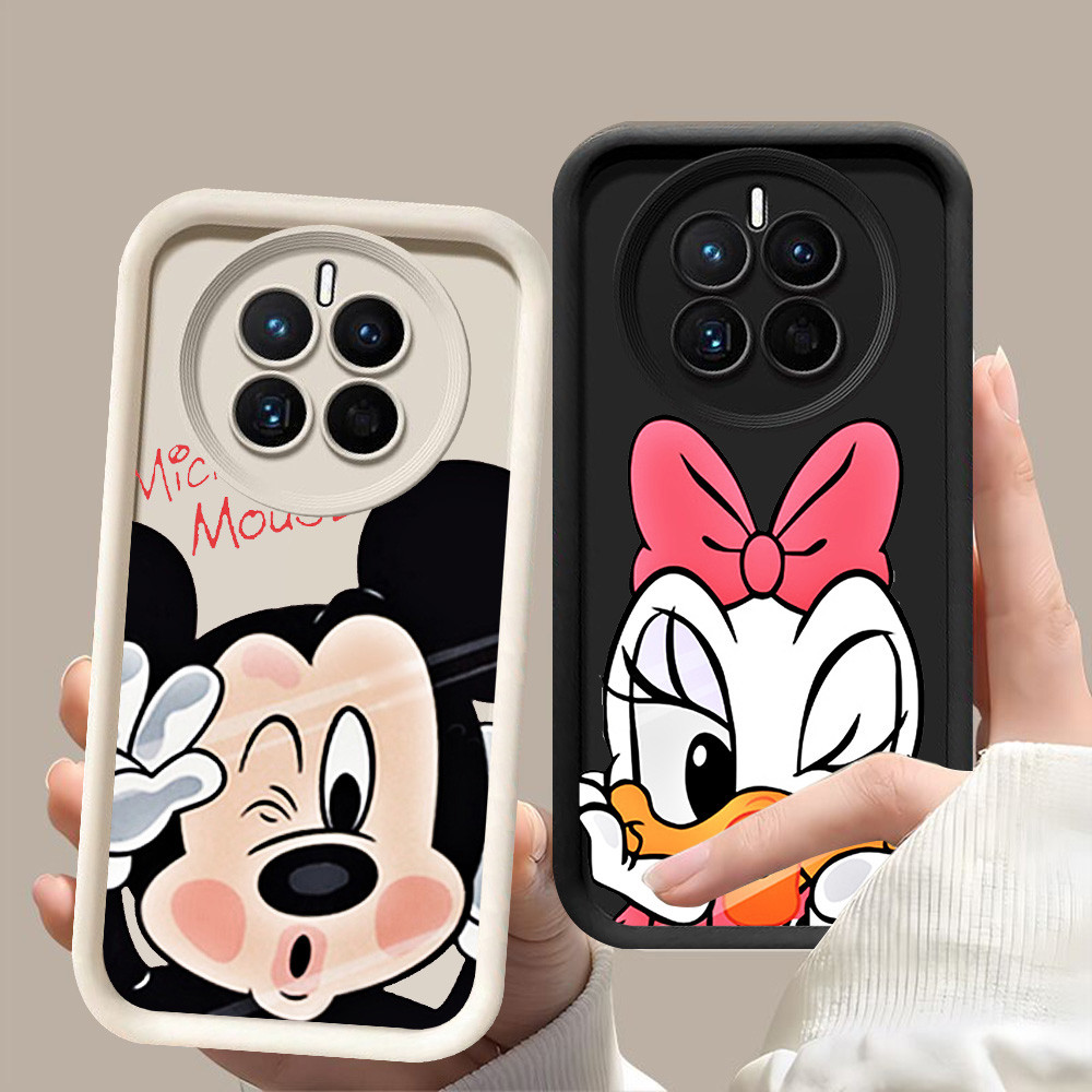 D-46 Mickey Case Hitam Putih Casing untuk Realme Narzo 70 N55 13 N65 C65 Pro 5G