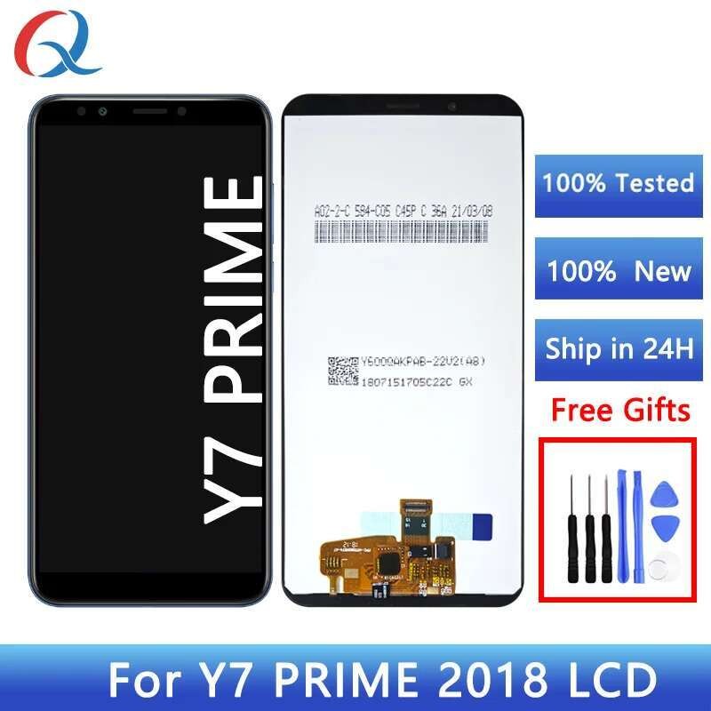 LCD Layar pengganti ponsel Ercan untuk Huawei Y7 prime 2018