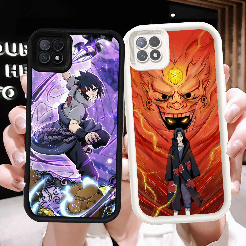 Z-25 Anime Naruto Akatsuki Putih Hitam Casing untuk OPPO Reno 4F A16K A16E A93 F17 Pro Case