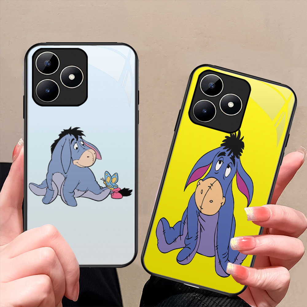 R-168 Eeyore Baby Kaca Casing untuk Realme GT 6 Narzo 50A C53 N53 C31 C35 Prime 5G