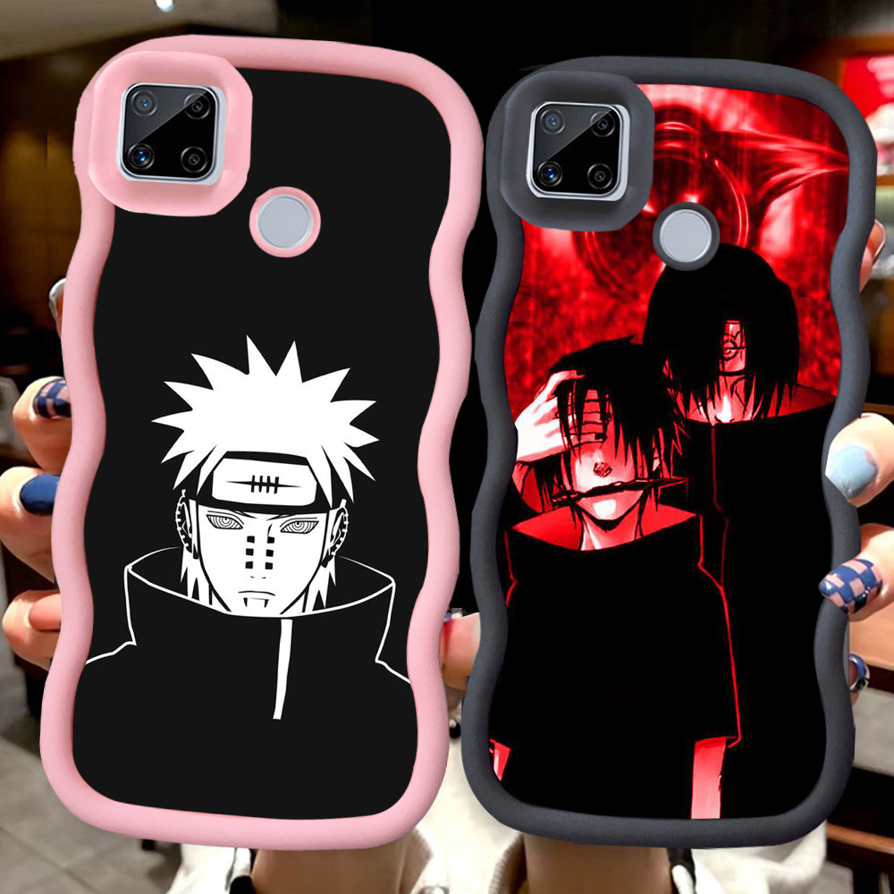 Z-66 Anime Naruto Merah Hitam Pink Casing untuk Realme Narzo 20 C21Y C25 C21 C25s C25Y