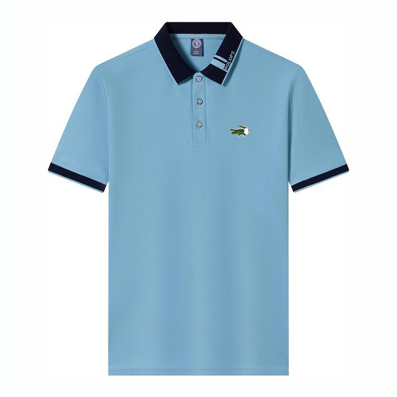 Perusahaan kayu sutra krokodil mencetak baju Kaos Polo Pria pria lengan pendek perusahaan kaki iklan