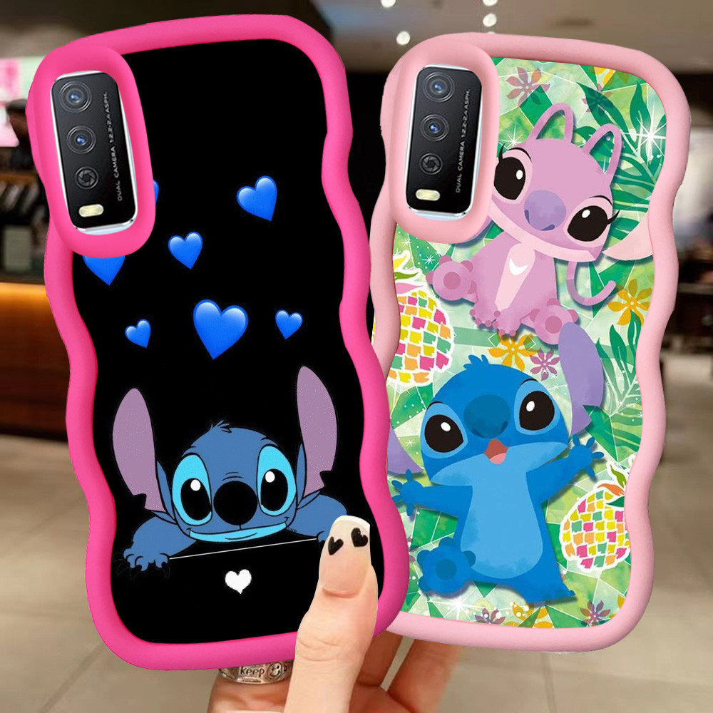 Z-53 Lilo Stitch Merah Hitam Pink Casing untuk VIVO Y20s Y20t Y12s Y11s Y20 Y20a Y20i Y20g