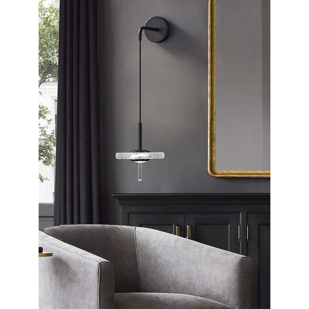 Italia semua kamar hotel tembaga lampu sisi tidur rug tamu modern minimalis Nordic latar belakg TV d