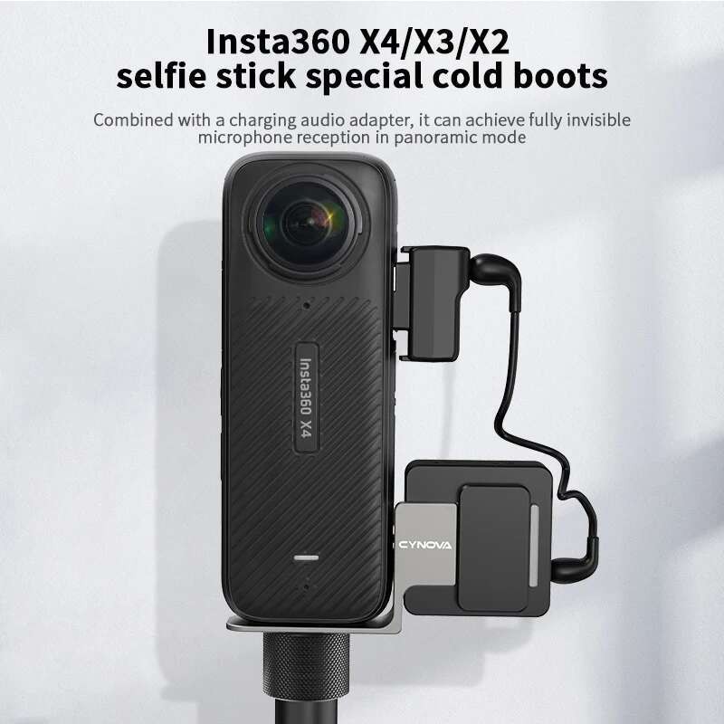 Sepatu Dingin Invisible Insta360 / ONE Mic Adapter untuk R ØDE Wireless GO Camera Accessories For In