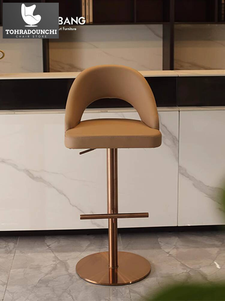 Kursi desainer gaya modern sederhana berputar angkat stainless steel bar bangku rumah tangga kursi