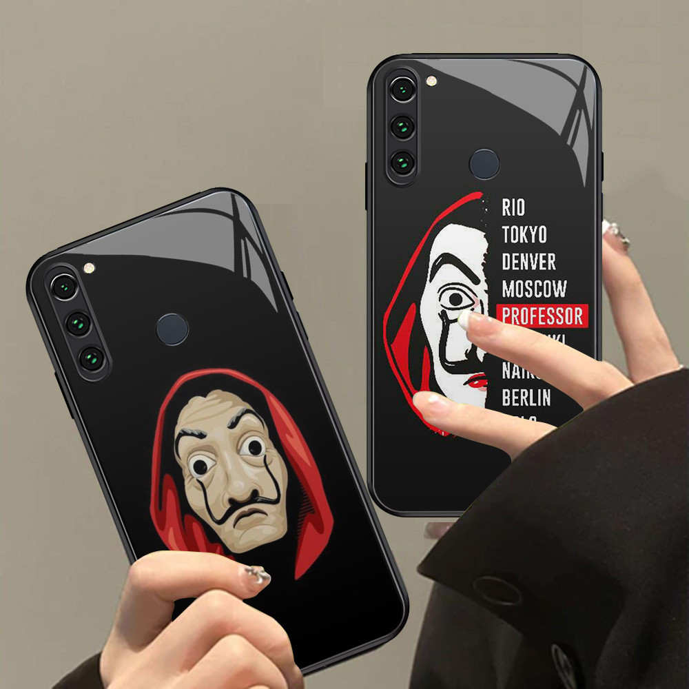 XI47 La Casa De Papel Kaca Casing untuk Samsung A31 A30 M10S A11 A21S M11 A20S A40S A10S A20 HD