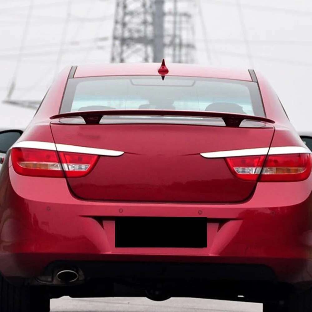 Spoiler Sayap Mobil Universal GT Wing Untuk Kendaraan Sedan Buick Opel Karbon Hitam Putih Plastik A