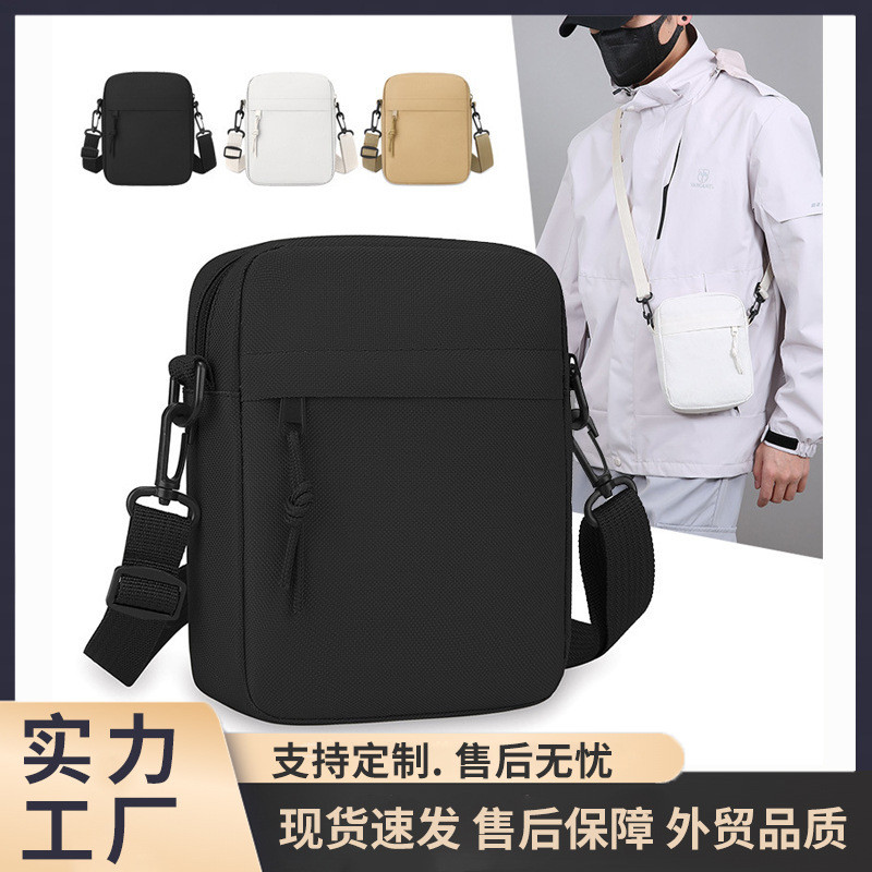 Tas Selempang Crossbody Messenger Bag  Tas pria sederhana warna kuat bahu mini tas kuadrat kecil dia