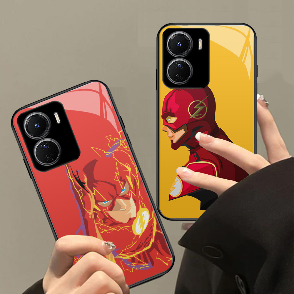 XI31 The Flash Kaca Casing untuk VIVO Y56 Y36i Y36 iQOO Z9X Y16 Y27S U5X Y15S Y01 Y15A Y17S 5G HD