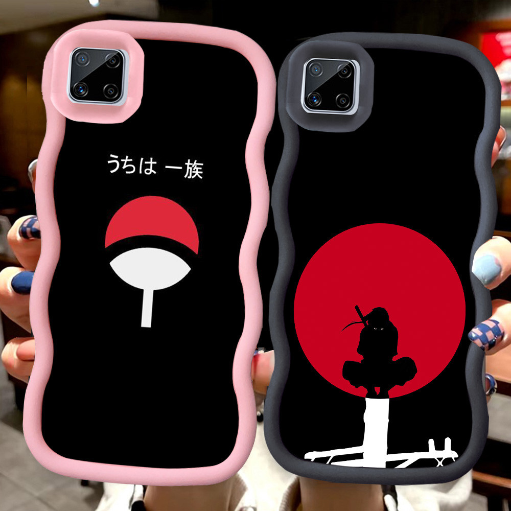 Z-38 Naruto Anime Cool Merah Hitam Pink Casing untuk OPPO Reno A16E A16K Realme C20A C20 4 4F A93 Li