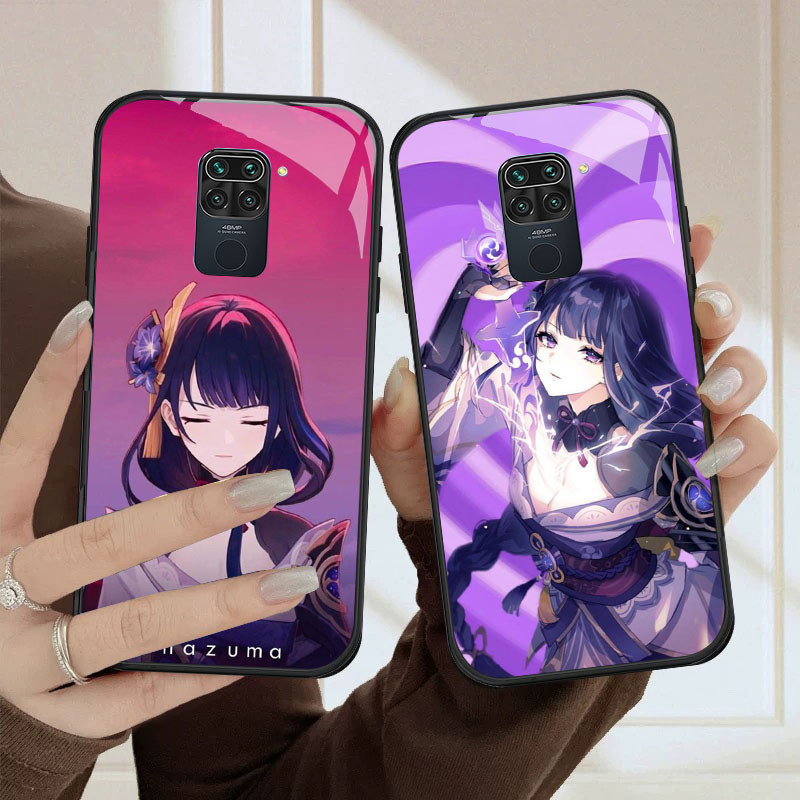 HK-99 Genshin HD Glass Casing untuk Xiaomi Redmi Note9 9S Poco M2 X3 NFC Pro